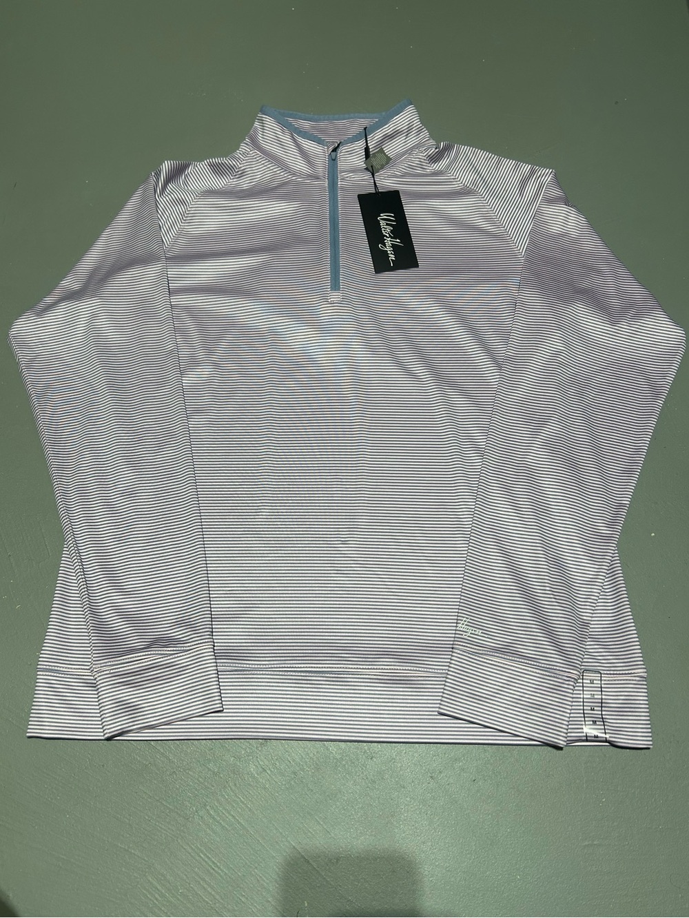 (NWT) Walter Hagen Pink & Blue Lightweight Golf Quarter Zip (Men’s Size M)